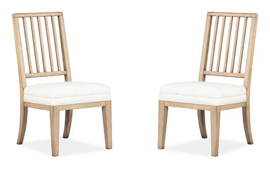 Coventry - Upholstered Side Chair With Solid Wood Back (Set of 2) - Honey Maple