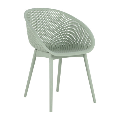 Modern Lounge Chair Set With Round Table