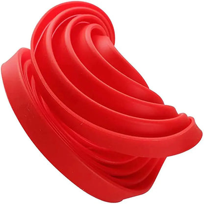 2PCS New Luxury Large Spiral shape silicone Bundt Cake Pan 10- inch, Bread Bakeware Mold baking Tools Cyclone Shape Cake Mould  Baking Tool