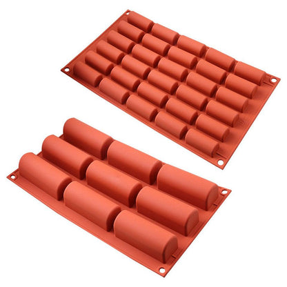 30 Holes Silicone Cake Mold Chocolate Cake Baking Decorating Tools Desserts Cakes Mould Candy Bakeware Molds Mini Cake Pan Candy Molds Break-Apart Silicone Chocolate Mold