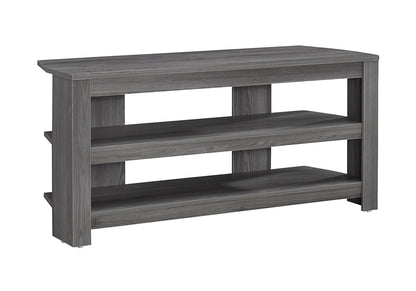 TV Stand, Console, Media Entertainment Center, 3 Storage Shelves