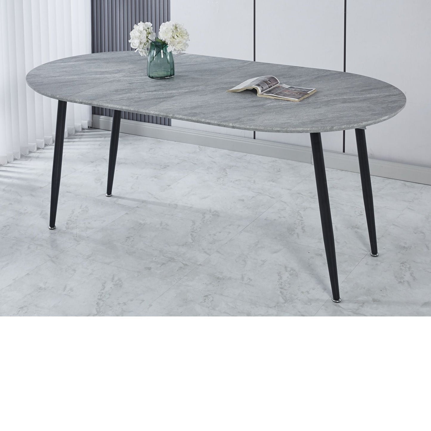 Extensible Table, Dining Table, Office Table, Coffee Table Metal Leg