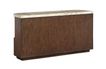 McPherson - Demilune Sofa Table - Burnt Umber