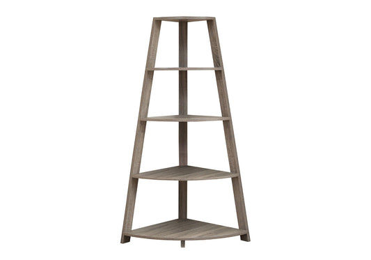 Bookshelf, Bookcase, Etagere, Corner, 4 Tier, Office, Contemporary & Modern