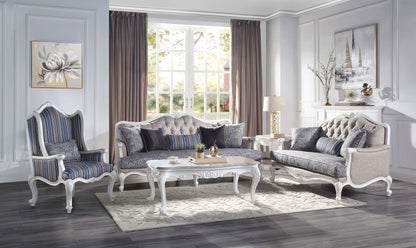 Ciddrenar - Chair With Pillow - Fabric & White
