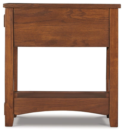 Breegin - Chair Side End Table - 1 Drawer - Brown