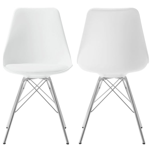Juniper Polypropylene Dining Side Chair White (Set of 2)