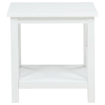 Skyview 2-piece Rectangular Lift Top Coffee Table Set White