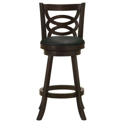 Calecita Wood Swivel Bar Chair Cappuccino (Set of 2)