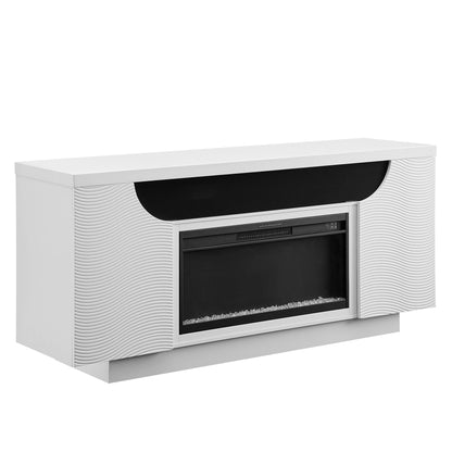 Alessia - Electric Fireplace With Multi Color LED And Flame Settings