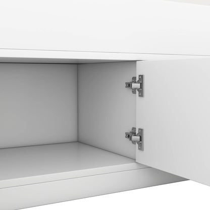 Captain Platform Bed Frame With Storage Bookcases, Shelves, And 4 Drawers
