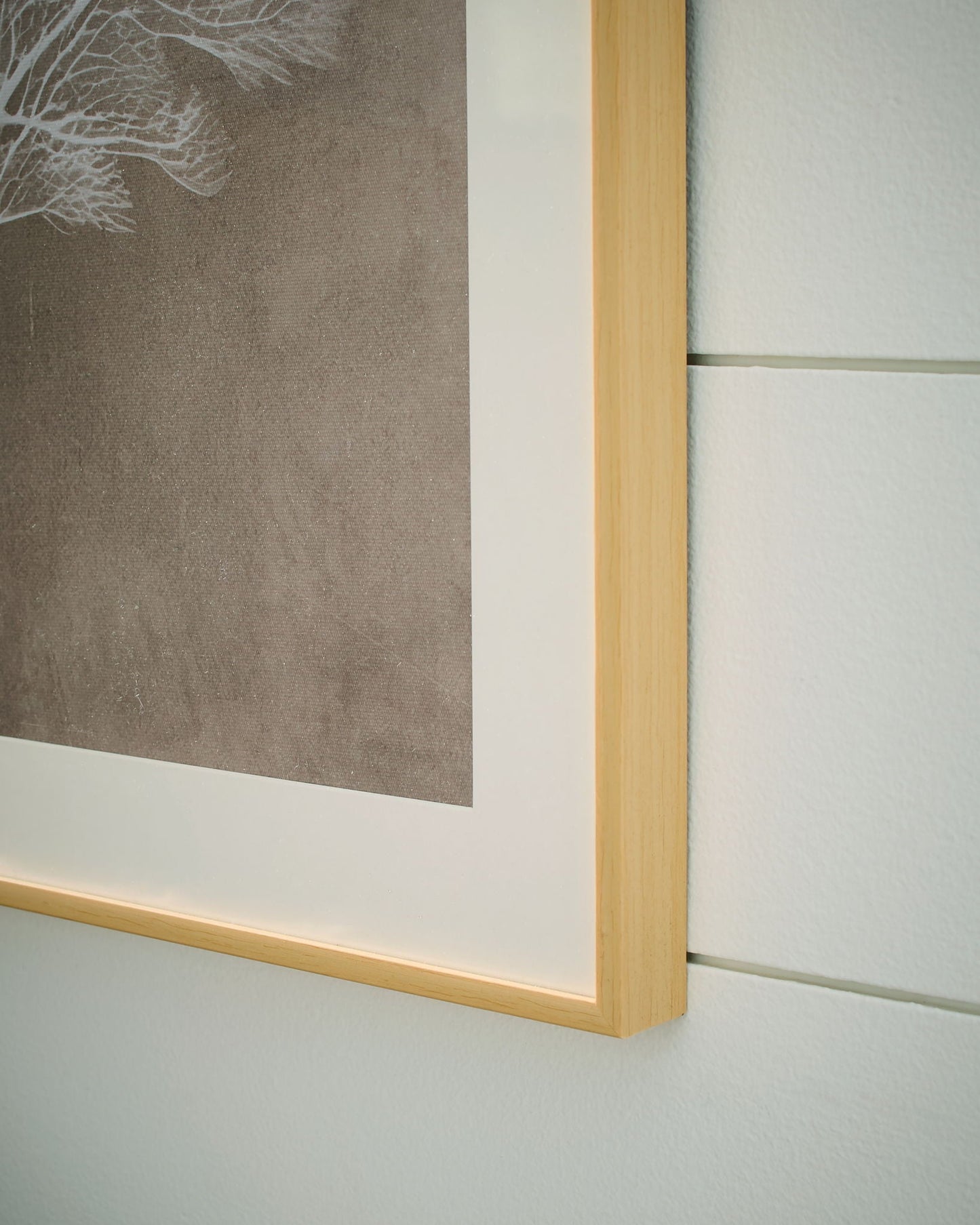Hendridge - Wall Art Set (Set of 3) - Taupe / White