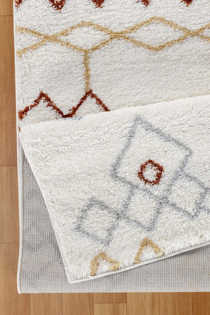 Loft Shag - 7'10" X 9'10" Shaggy Area Rug, Polypropylene - Ivory