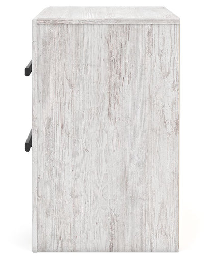 Cayboni - Two Drawer Night Stand - Whitewash
