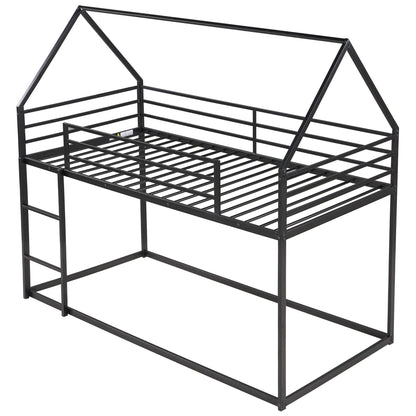 House Bunk Bed With Built In Ladder