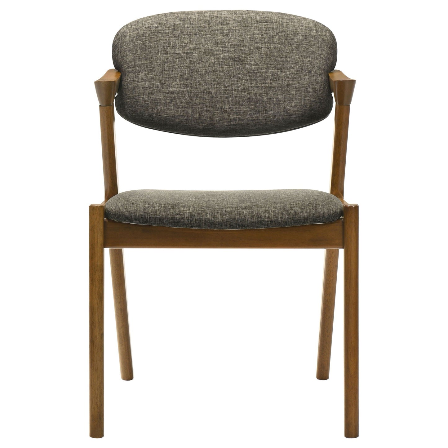Malone Padded Wood Dining Arm Chair Dark Walnut (Set of 2)