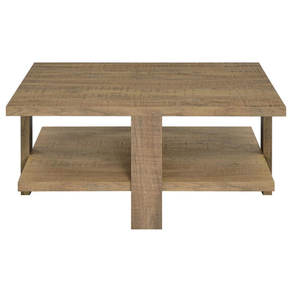Dawn 2-piece Round Coffee and End Table Set Mango Brown