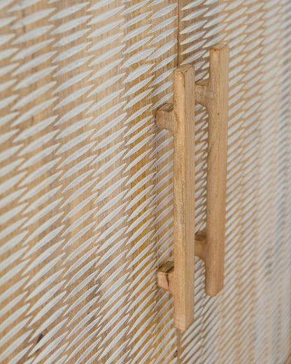 Dallinbury - Accent Cabinet - Natural / White Wash