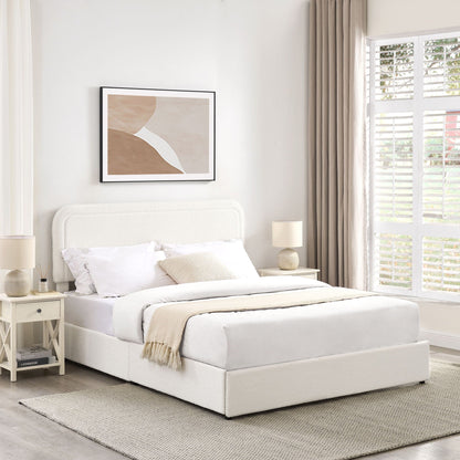 Liv - Patented With Drawers Upholstered Storage Platform Bed