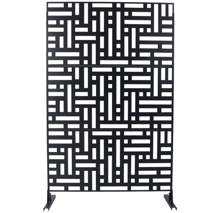 Decorative Freestanding Metal Privacy Screen For Indoor & Outdoor Use