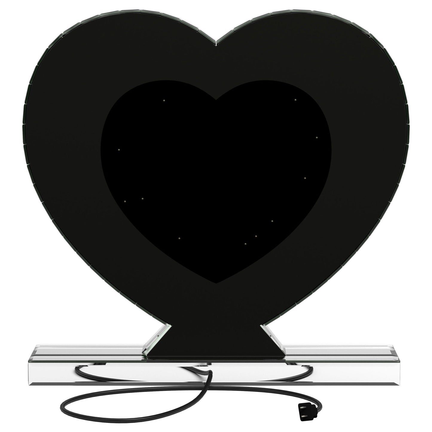 Euston Heart Shaped Vanity Mirror Silver