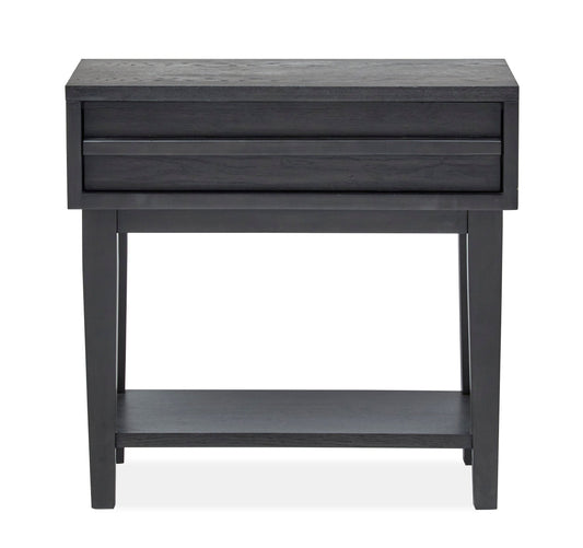 Lindon - Dark Open Nightstand - Coffee Bean