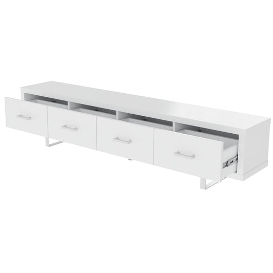 TV Stand With Slatted Drawers