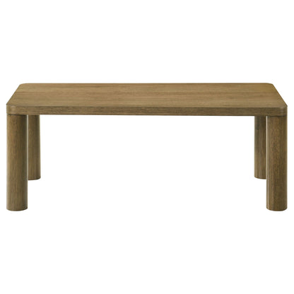 Castlewood 2-piece Cocktail Coffee Table Set Brown Oak
