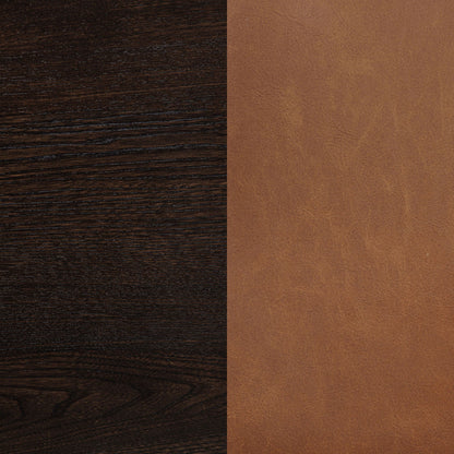 Tegan Faux Leather Upholstered Dining Side Chair Cognac (Set of 2)