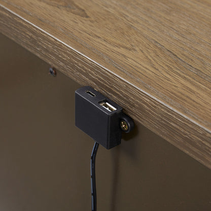 3 Drawer Nightstand With USB - Latte