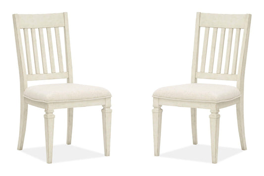 Newport - Dining Side Chair With Upholstered Seat (Set of 2) - Alabaster
