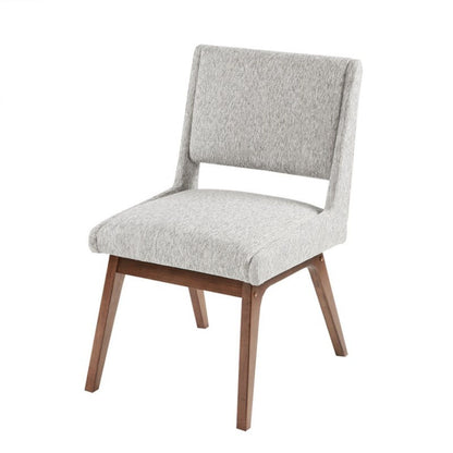 Boomerang - Dining Side Chair With Upholstered Cushions (Set of 2) - Light Gray