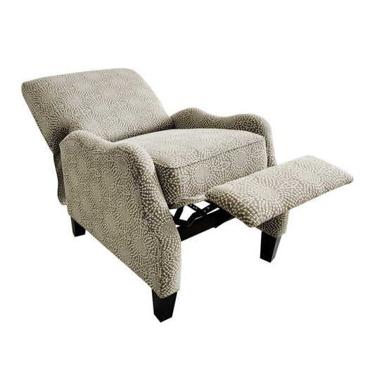 Hoffman - Push Back Recliner - Beige Multi