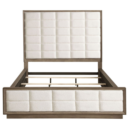 Durango 80-inch California King Panel Bed Taupe Oak