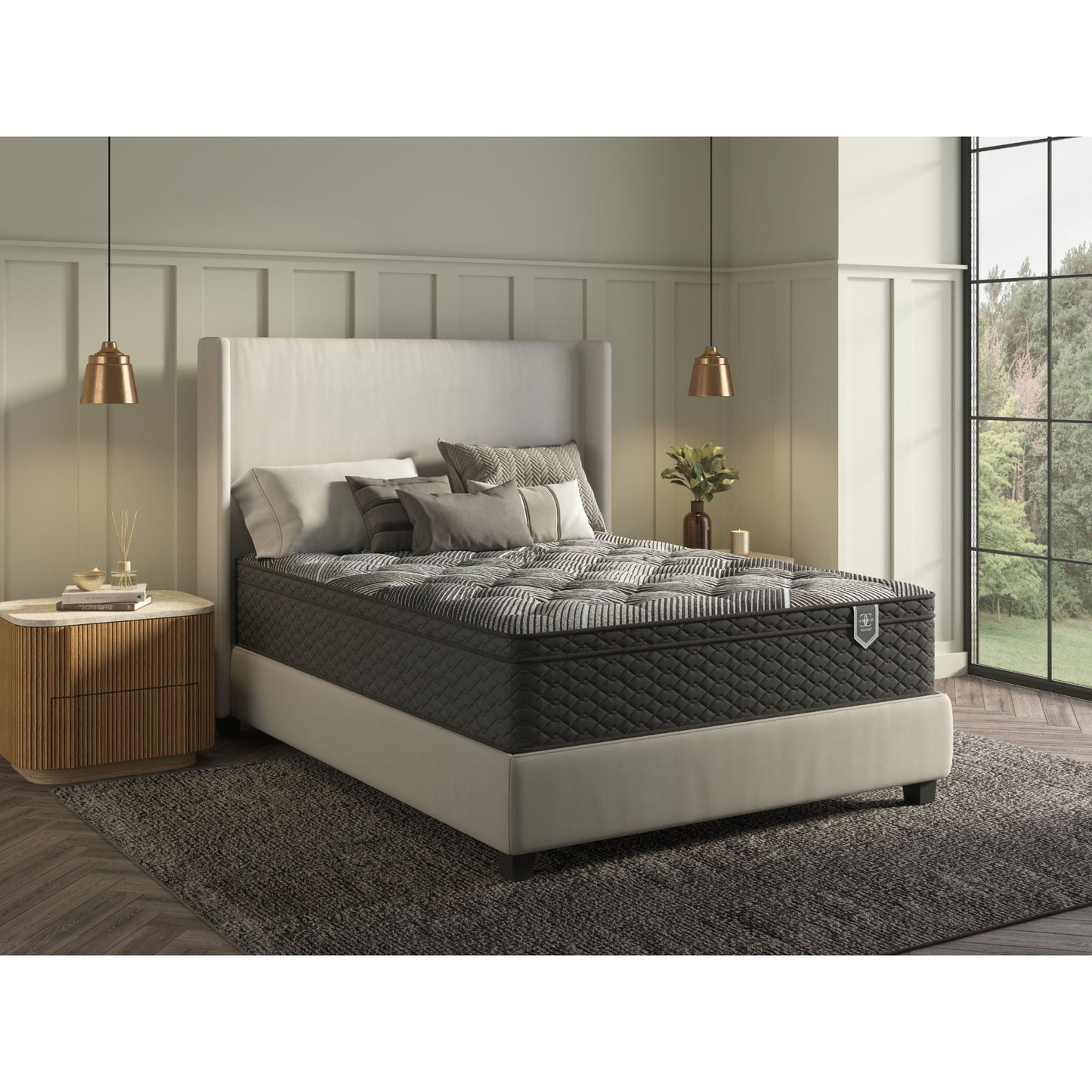 Comfort Care - Hybrid Restful Nights Firm Mattress, 12 Piece Comfort Bedding Pack