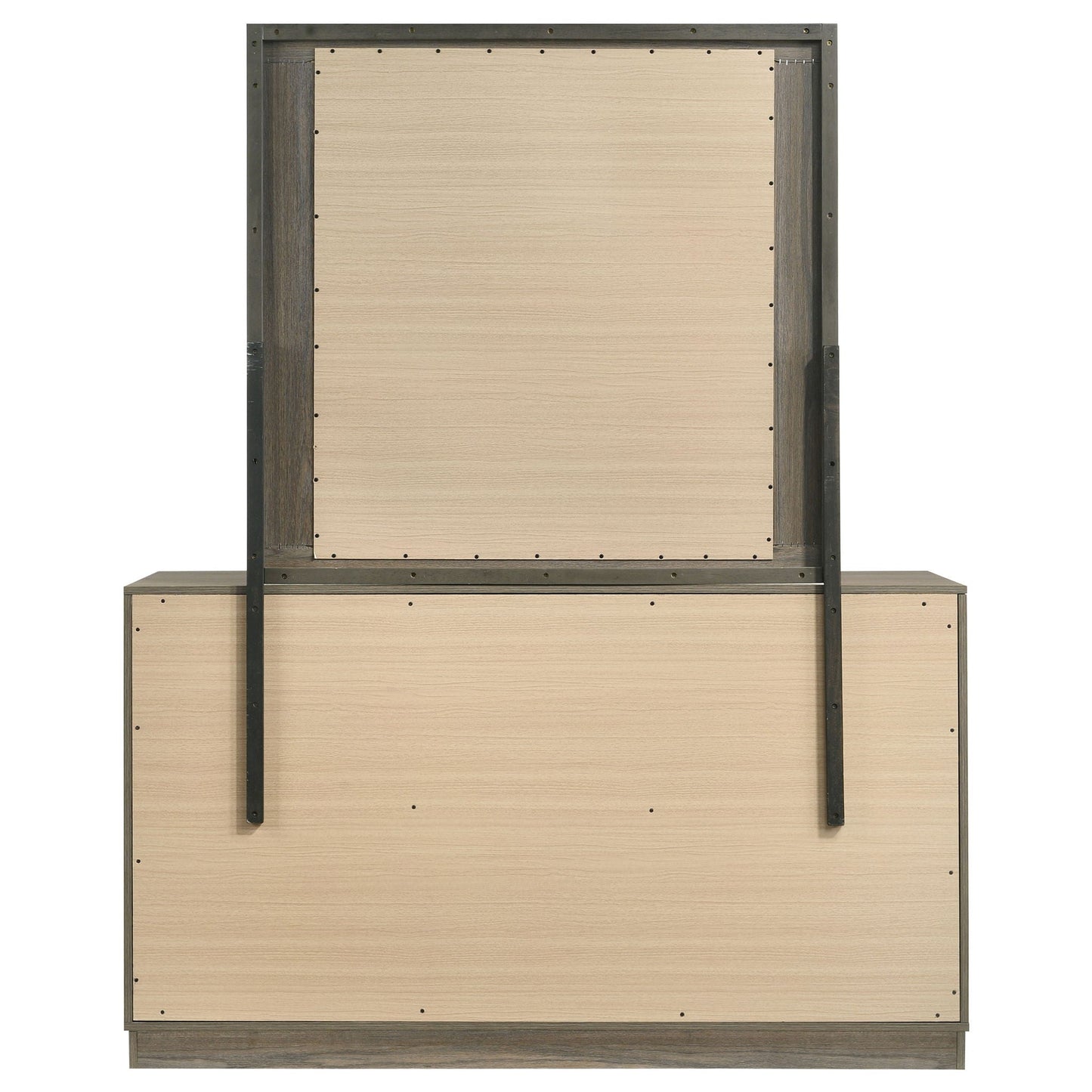 Fenwick 9-drawer Dresser with Mirror Grey Oak
