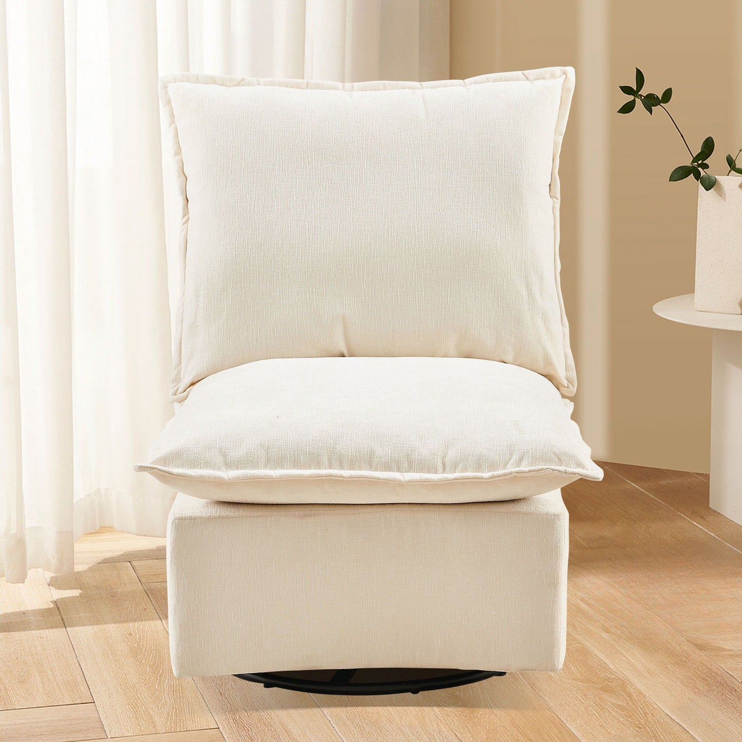 Detachable Single 360 Swivel Rocking Rocker, 360 Swivel Sofa Chair & Single Sofa Lounge, Comfortable Seating For Living Room & Bedroom Sofa 1 Piece