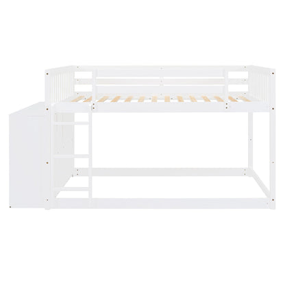 Bunk Bed With 4 Drawers And 3 Shelves