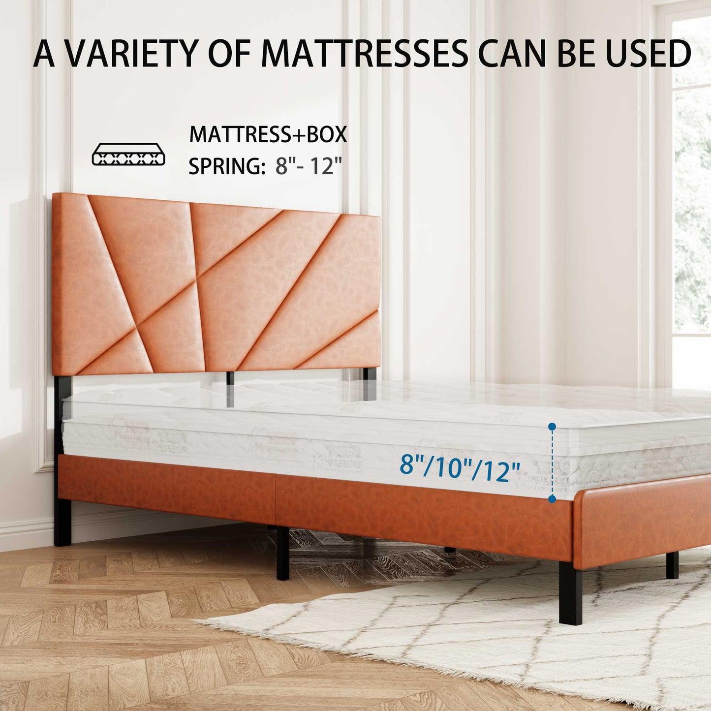 Vintage Under Bed Storage And Square Platform Design
