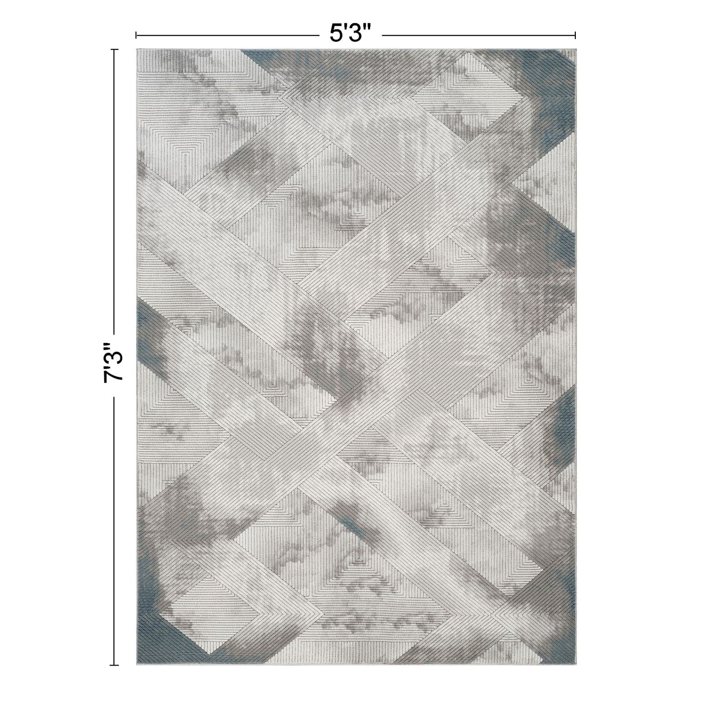 Geometrix - Contemporary Rug With 3D Effect