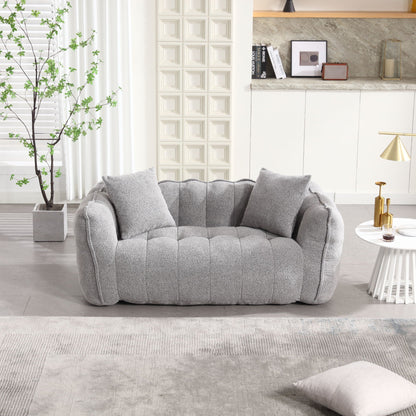 Cozy Beanbag Chair With High Resilience Foam Core For 2