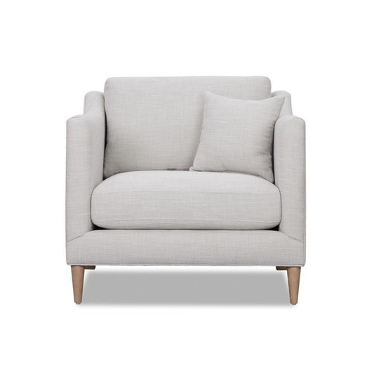Chair With High Track Arms - Beige