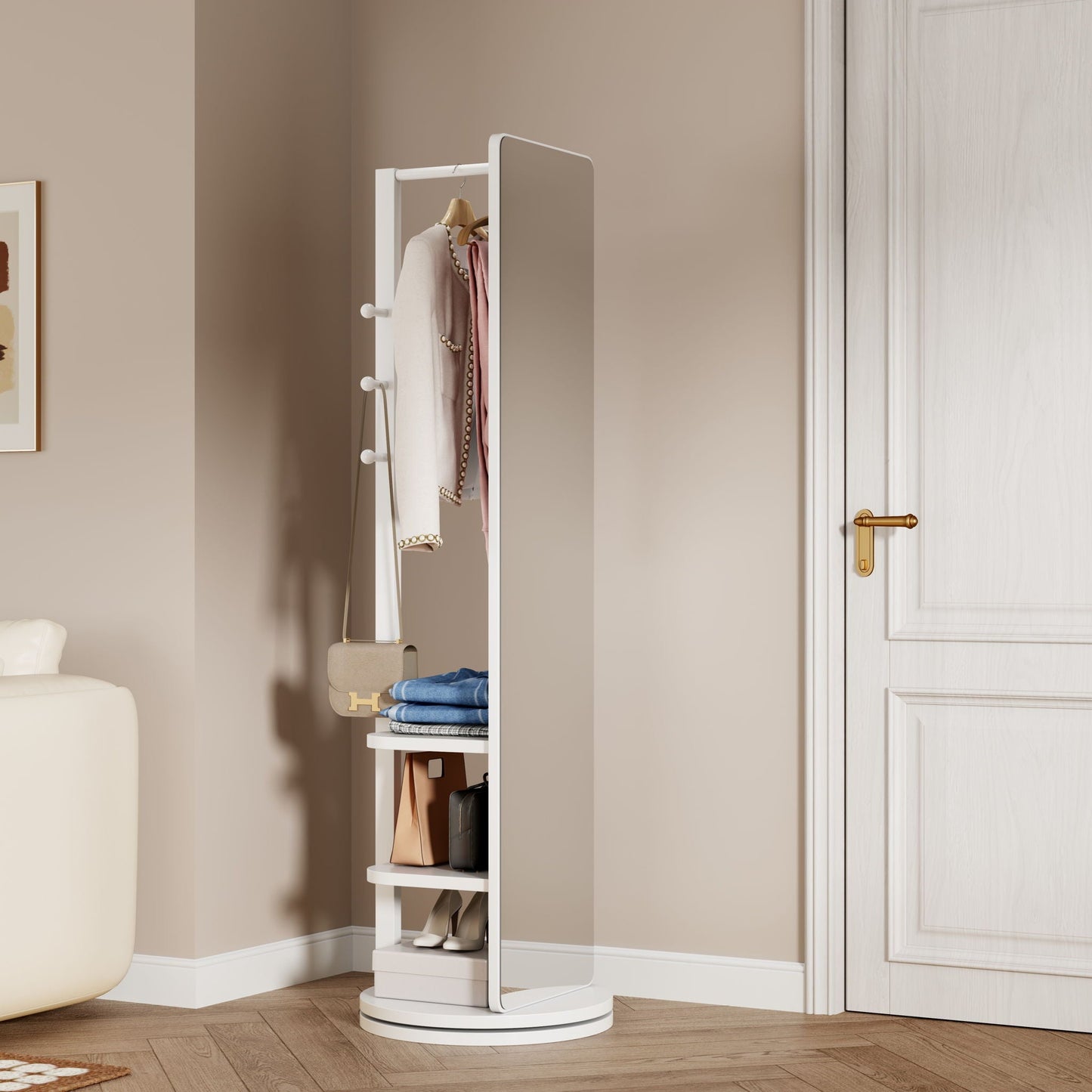 3 In 1 Multifunctional Full Length Clothing Mirror