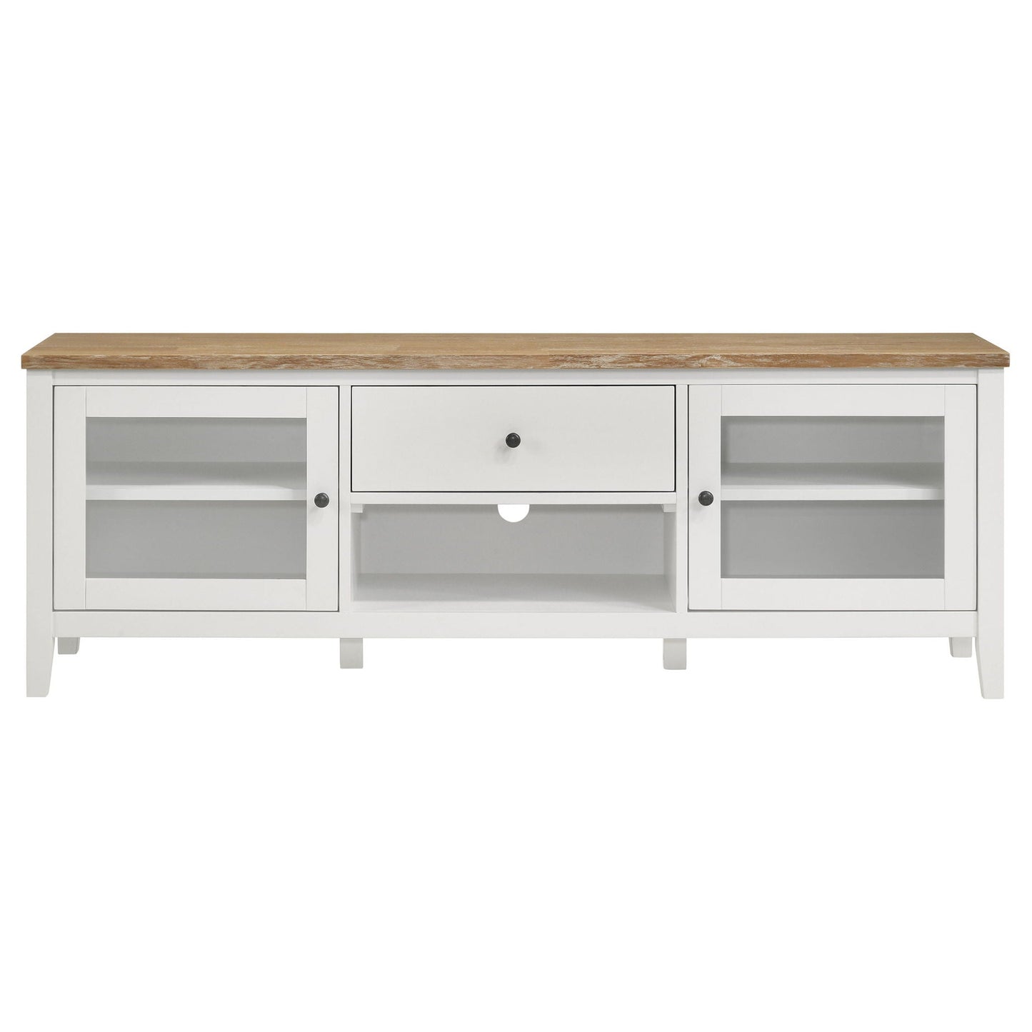 Hollis 3-piece 67-inch TV Stand Entertainment Center White