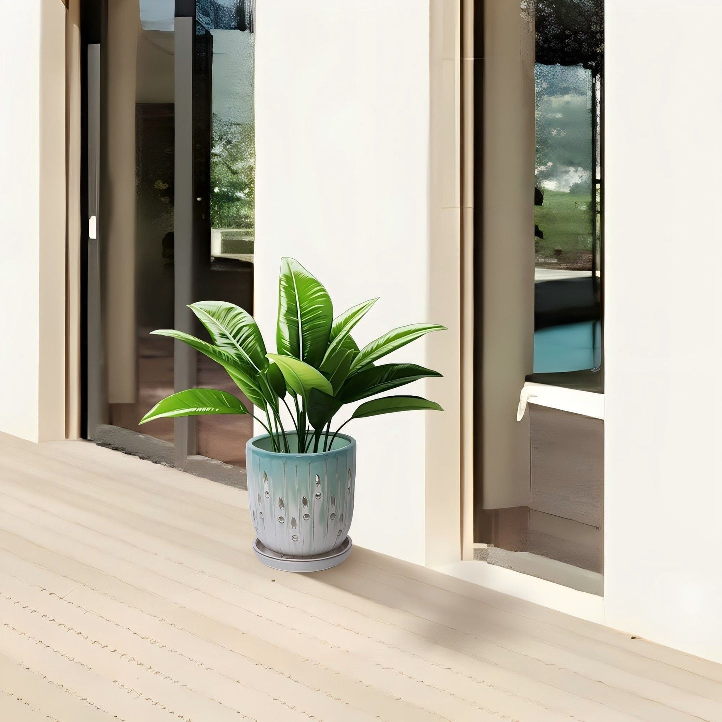 Flowerpot With Drainage Hole (Set of 2)