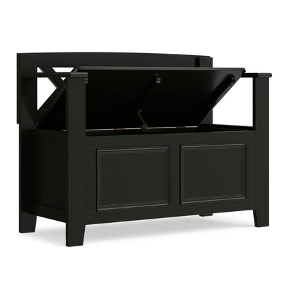 Amherst - Small Transitional Entryway Storage Bench