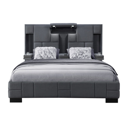 Yaris - Contemporary Bed With Wireless Charging And LED Lights