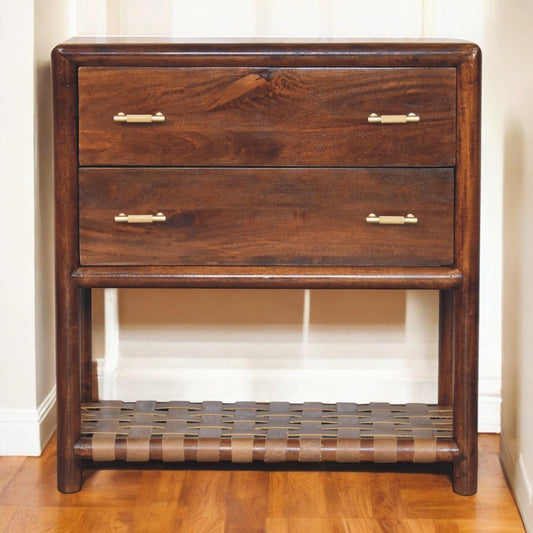 Regency - Woven 2 Drawer Nightstand - Brown