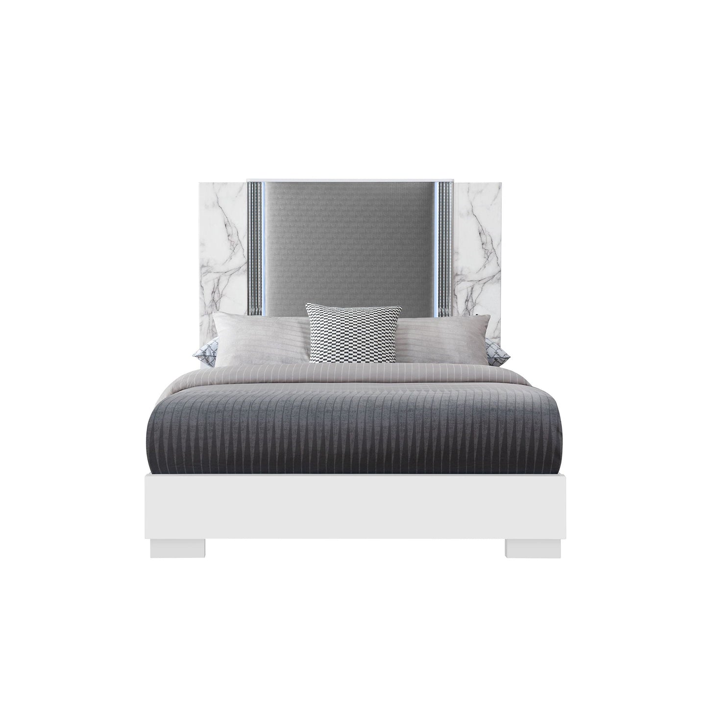 Moon - Modern Bed With LED Accent Lighting