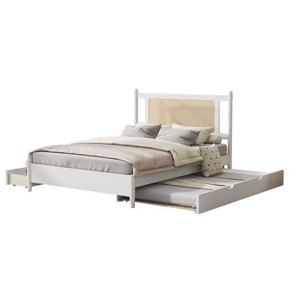 Platform Bed With 2 Big Drawers & Trundle